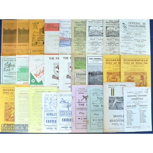 398 - 1948-1960 Rugby League Programmes, a mixed lot of various teams, to include Warrington v Whitehaven'... 