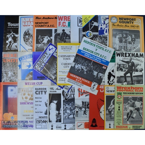 427 - Collection of Welsh Cup semi/final match programmes to include 1980 Swansea City v Shrewsbury Town (... 