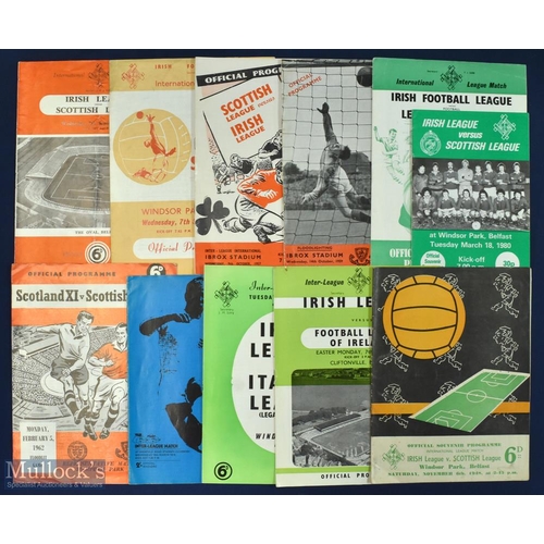 493 - Selection of Irish League v Scottish League match programmes to include 1948, 1956, 1960, 1980; Scot... 