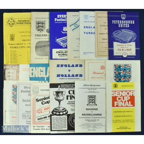 497 - Selection of big match programmes to include 1949 England v Ireland (at Manchester City), England U2... 