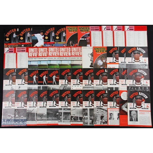 501 - 1960 to 2001 Manchester United Programmes inc 80 between 1960 and 1965, includes batch of modern res... 