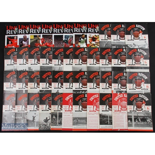 501 - 1960 to 2001 Manchester United Programmes inc 80 between 1960 and 1965, includes batch of modern res... 