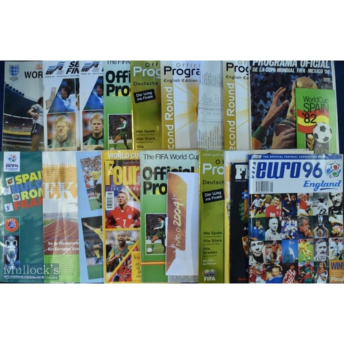 504 - Collection of World Cup Finals and European Championships Memorabilia inc programmes, tournament bro... 