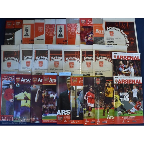 508 - 1955/6 to 1970/1 Arsenal Programmes large box containing home football programmes from 1955/6 season... 