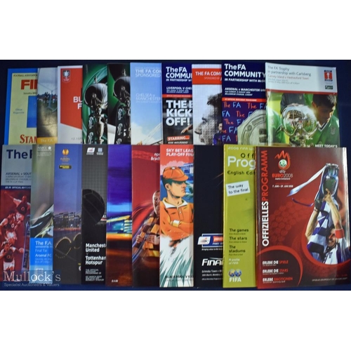 515 - Selection of 70+ different cup final football programmes mainly from the 1970s onwards, approx. 78 t... 