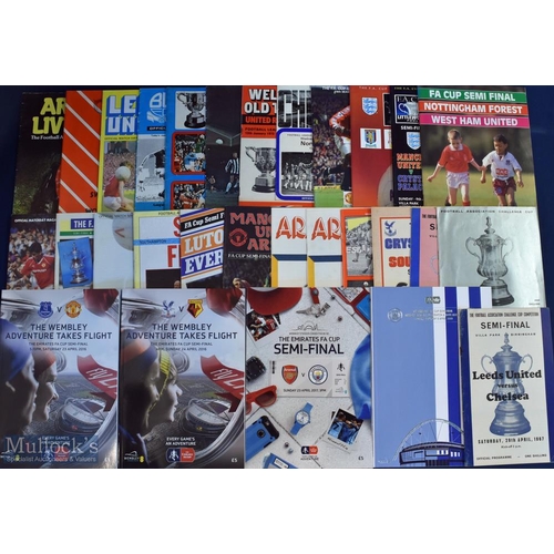 517 - Collection of 60+ 1960s Onwards Semi Final Programmes Includes League Cup and FA Cup from the 1960s,... 