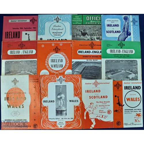 561 - Selection of Ireland amateur international home match programmes to include 1950 England (Belfast), ... 