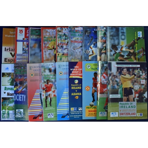 571 - Collection of Republic of Ireland full international match programmes to include 1955All Ireland v E... 