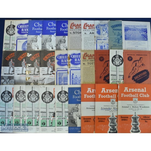 604 - 49 Assorted 1950/1 Programmes London clubs feature heavily but also includes 4 x Manchester United, ... 