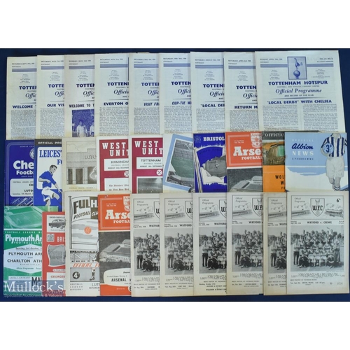 611 - Mixed Selection of 80 football Programmes from 1958/9 (58) & 1959/60 (22) with London clubs featured... 