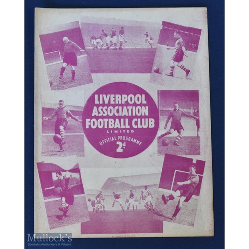 622 - Pre-War 1938/39 Liverpool v Stoke City Programme 27 December 1938 in excellent condition, no writing