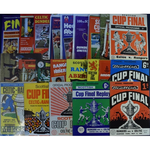 638 - Selection of Scottish Cup finals to include 1962, 1963 + replay, 1966, 1969, 1971, 1973, 1975, 1977,... 