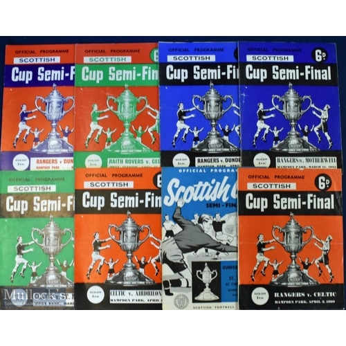 640 - Collection of Scottish Cup semi/finals to include 1960 Rangers v Celtic, 1961 Dunfermline v St Mirre... 