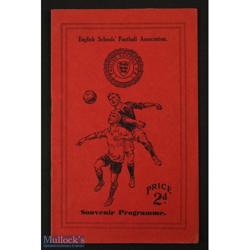 656 - 1934 England v Scotland schools international match programme 12 May 1934 at Arsenal; fair/good cond... 