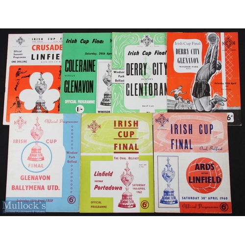 673 - Selection of Irish Cup finals 1957 Derry City v Glenavon, 1959 Glenavon v Ballymena Utd, 1960 Linfie... 