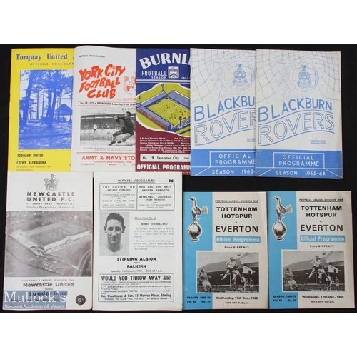 688 - Selection of POSTPONED match programmes to include 1962/63 Torquay Utd v Crewe Alexandra (26 January... 