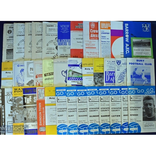 692 - Collection of Stockport County home programmes 1956/57 Derby County, Crewe Alexandra, 1958/59 Mansfi... 