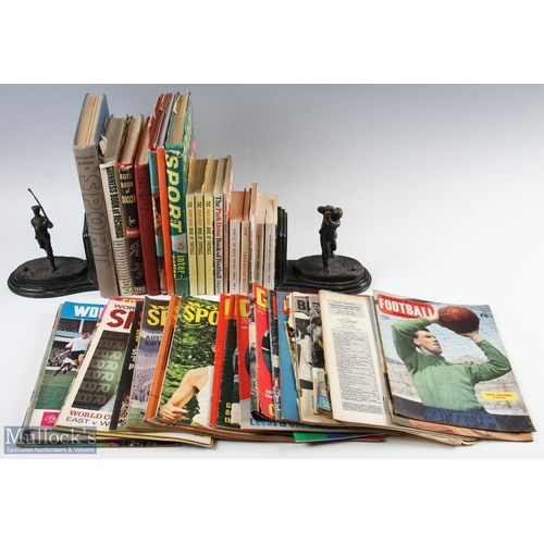 697 - Collection of 1950s/1960s football books/annuals to include Roy of the Rovers 1964, 1965, 1967, Gran... 