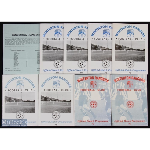 732 - Collection of Winterton Rangers v Grimsby Town match programmes to include 1992/93 (single sheet), 1... 