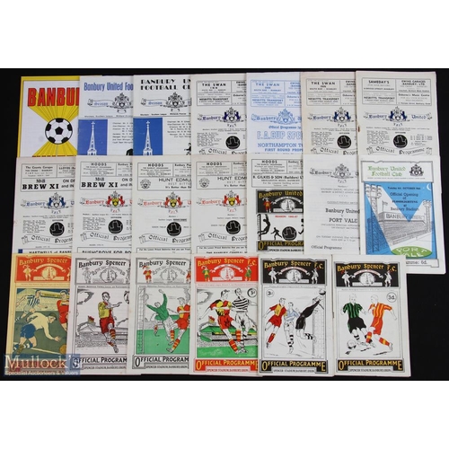 739 - Selection of Banbury Spencer v 1953/54 Oxford City (FAC), 1954/55 Stourbridge (BL), 1958/59 Bromsgro... 