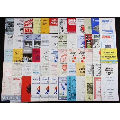 776 - Collection of assorted non-league football match programmes with a huge variation of clubs (some of ... 