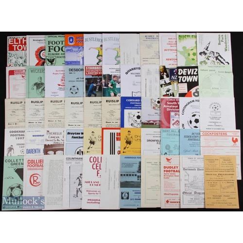 776 - Collection of assorted non-league football match programmes with a huge variation of clubs (some of ... 