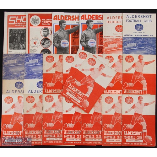 790 - Selection of Aldershot home programmes 1959/60 Notts. County, Darlington, 1960/61 Rochdale, Stoke Ci... 