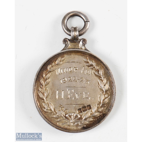 826 - 1922/23 Berks & Bucks Football Association Silver and Enamel Medal having enamelled lettering and cr... 