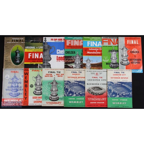 899 - Selection of FA Cup final match programmes to include 1961, 1962, 1963, 1964, 1965, 1966, 1967, 1968... 