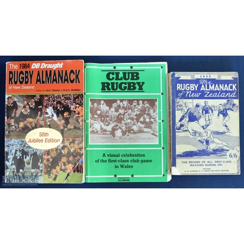 149 - Rugby Almanacks etc Trio (3): The New Zealand Rugby Almanacks for 1952 (a little worn) and 1984 (50t... 