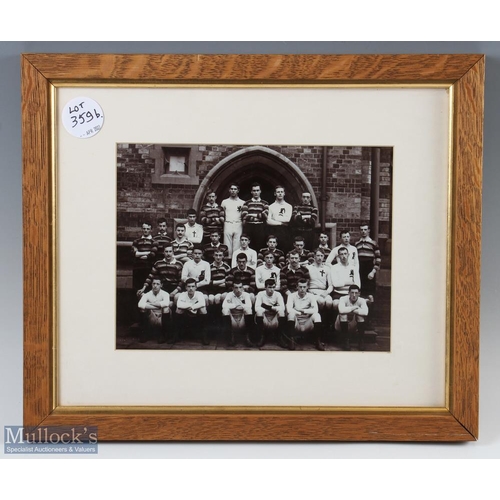 359b - Victorian Rugby School Joint Rugby Team Photograph: Original image with newer frame, 17