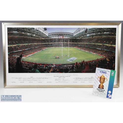 29 - RWC Final 1999 Panoramic Rugby Photo & Prog. (2): c.39