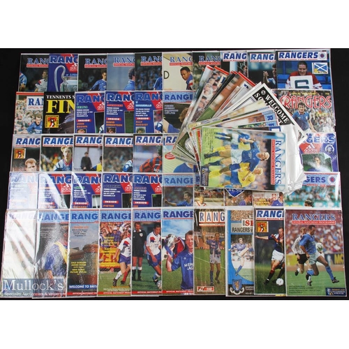 849 - 1980-1992 Rangers Football Programmes, a good collection with noted programmes of Rangers v Bayern M... 