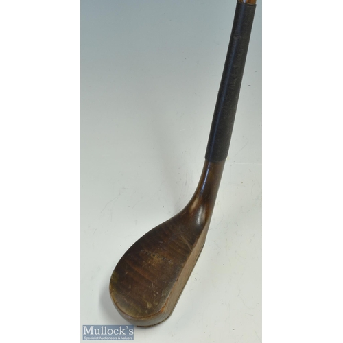 12 - T Morris St Andrews late longnose dark stained beech wood putter c1895 - c/w the T Morris oval shaft... 