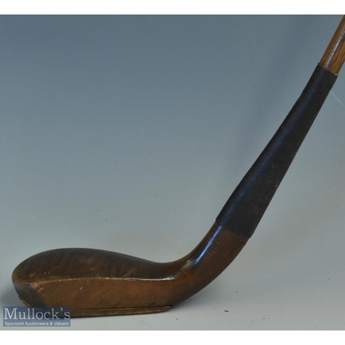 12 - T Morris St Andrews late longnose dark stained beech wood putter c1895 - c/w the T Morris oval shaft... 