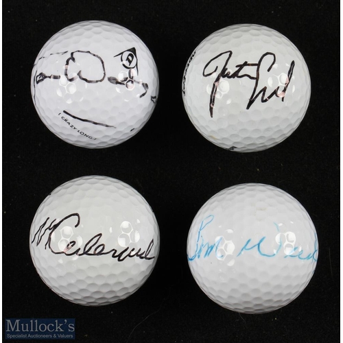 140 - 1970/90s 4x American Major and Open Golf Champions signed golf balls (4) Tom Watson 8x Major winner;... 