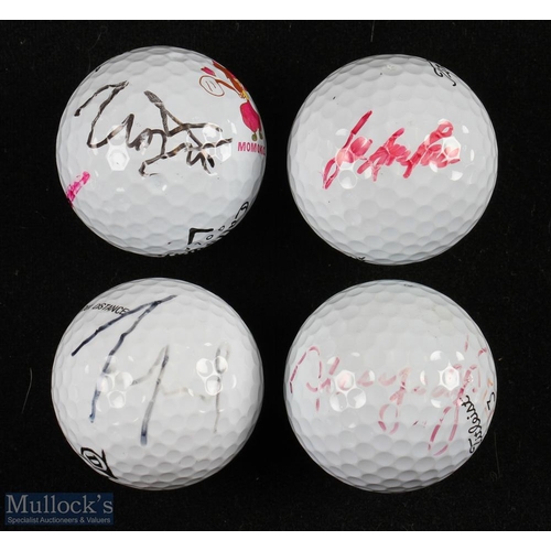 152 - Collection of US LPGA Major and Tour winners signed golf balls (4)  - Michelle Wei US Open '14; Momo... 