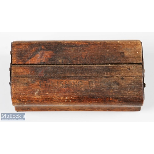 160 - Custom Made Wooden Sanding Block with hinged side panels to hold the sandpaper - stamped at either e... 