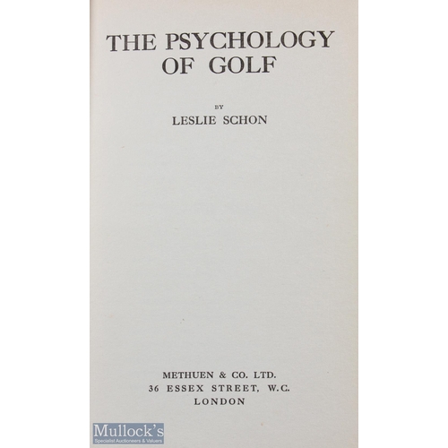 207 - Early Golf Books on Psychology - one signed (2) C W Bailey - The Brain and Golf-some hints for golfe... 