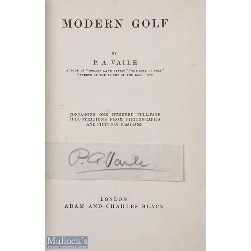 209 - Vaile, P A signed collection of golf books (2) to include 