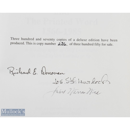 224 - Donovan, Richard E & Joseph S F Murdoch and Herbert W Wind signed - 