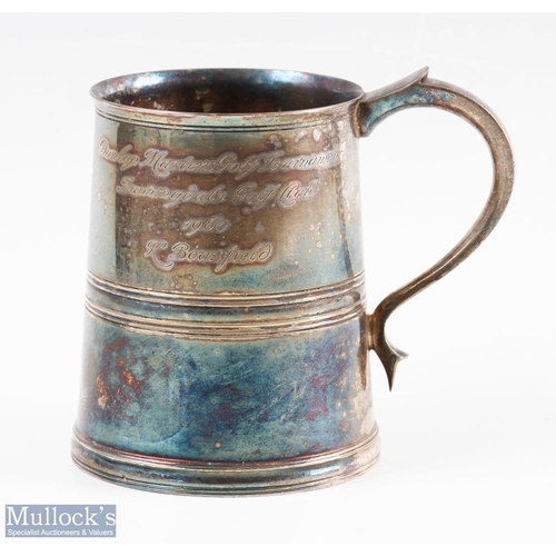 259 - Dunlop Masters Golf Tournament Presentation Silver Plated Tankard 1960 won at Sunningdale Golf Club ... 