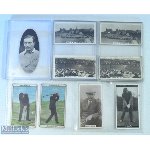 265 - Golfing Cigarette Card Selection (9) inc Carreras Popular Personalities Henry Cotton, 4x Wills Homel... 