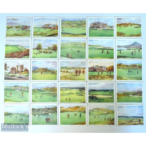 266 - Full Set of WD and HO Wills 'Golfing' Cigarette Cards 25/25 issued in 1924 featuring golf courses, l... 