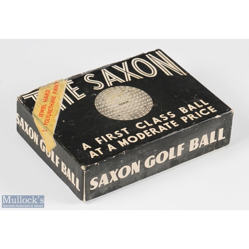 27 - 11x Saxon Dimple Golf Balls - in maker's original box inscribed 