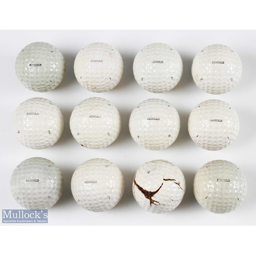 28 - 12x North British Remould Dimple Golf Balls - one split badly - otherwise overall (G). Note: Part Fo... 