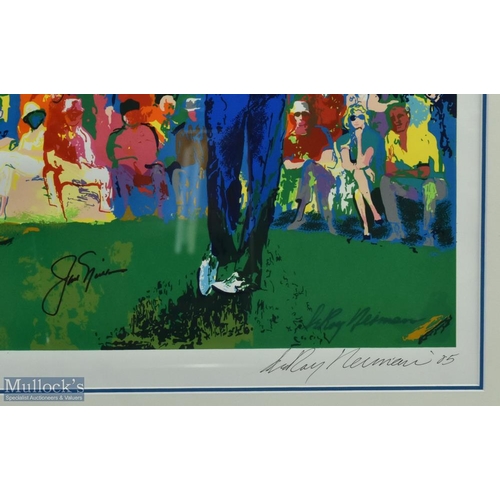 323 - Leroy Neiman/Jack Nicklaus Signed colour golfing print of 