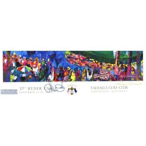 325 - Leroy Neiman/Ian Poulter Signed 37th Ryder Cup 2008 colour poster print played at Valhalla Golf Club... 