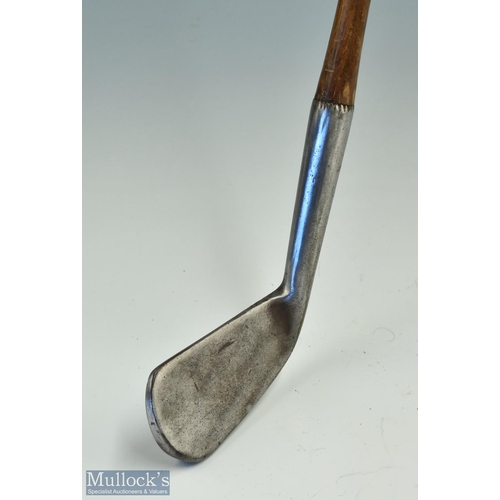 363 - R B Wilson Beckenham Thistle cleek mark deep smf mid iron c1893/94 - with saw tooth hosel nicking an... 