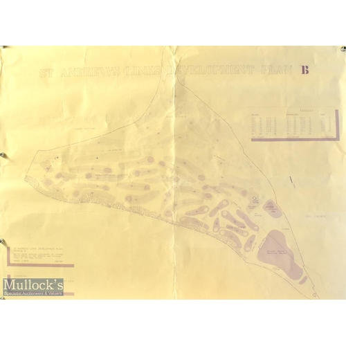 460 - c1978-1980 St Andrews Architectural Plans/Drawing of the coarse layout by Donald Steel & Co, Cotton ... 